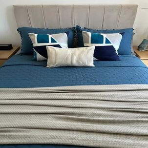 Set Renovaci&oacute;n Verano Dormitorio 6 Piezas | Cubrecama + Cojines 2plazas