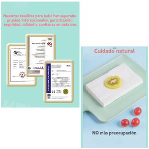 Toallitas Húmedas Con Tapa Pack 6x80 Unidades Lubabycas