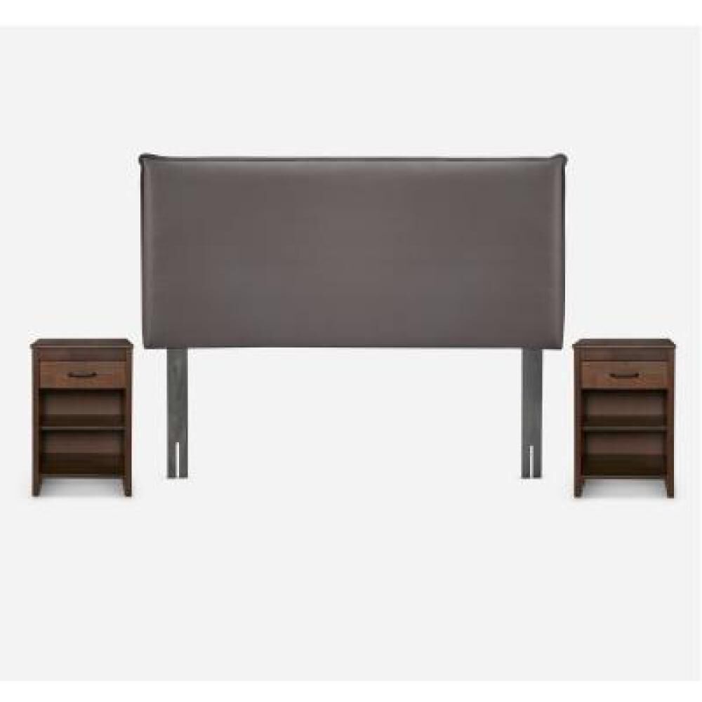 Cama Europea Rosen New Style 4 Plus / 2 Plazas / Base Normal  + Set Maderas Maurice Chocolate image number 10.0