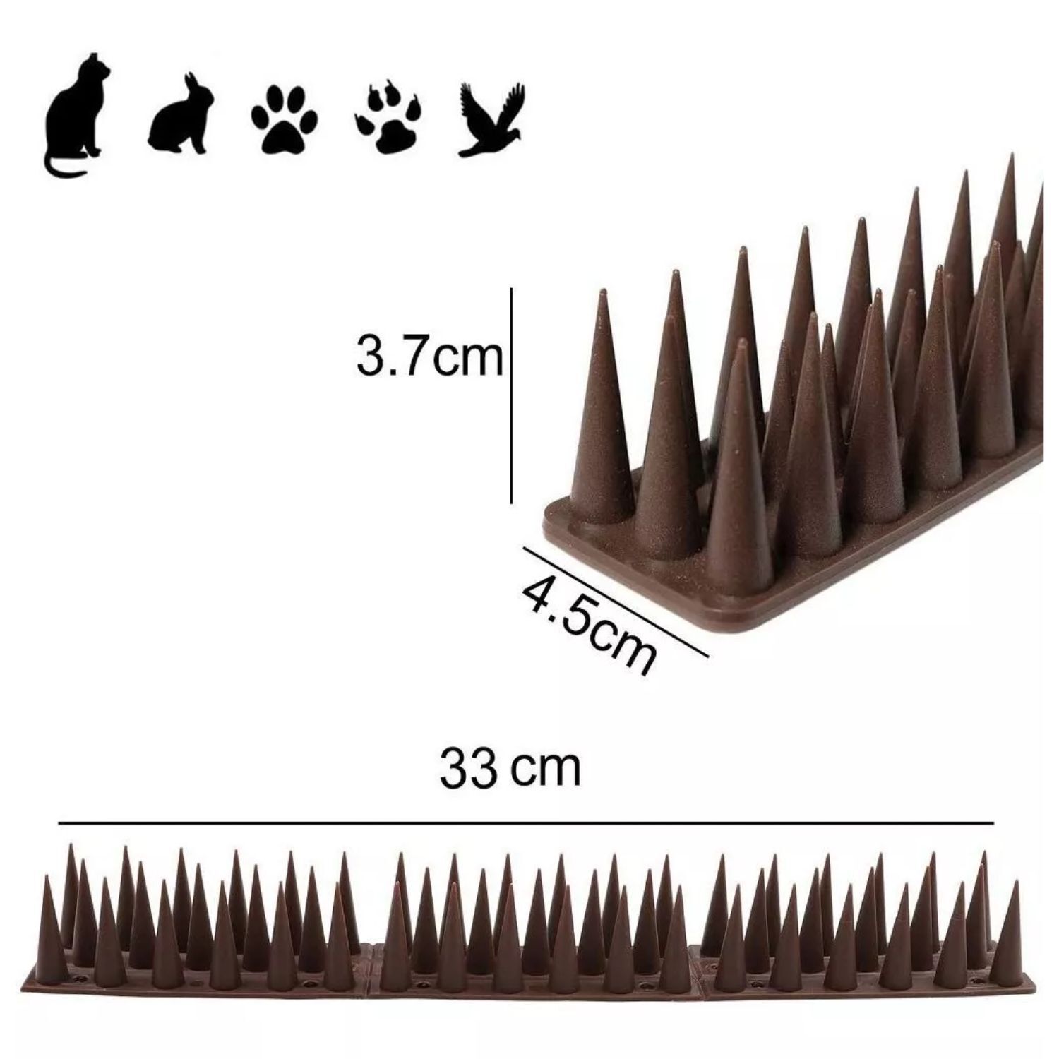 Pack 14 P&uacute;as Repelentes De Palomas Anti Aves Ahuyentador image number 2.0