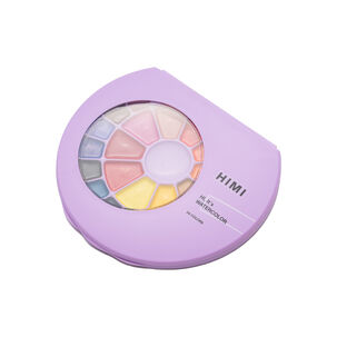 Set Himi 24 Pintura Sólida Semi Humedad ( Estuche Morado)