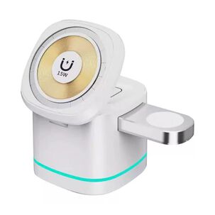 Cargador Inalámbrico 3 En 1 Magnético Vidvie Portátil 15w