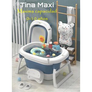 Ba&ntilde;era Con Cojin Term&oacute;metro M&aacute;s Accesorios Rosada Lubabycas