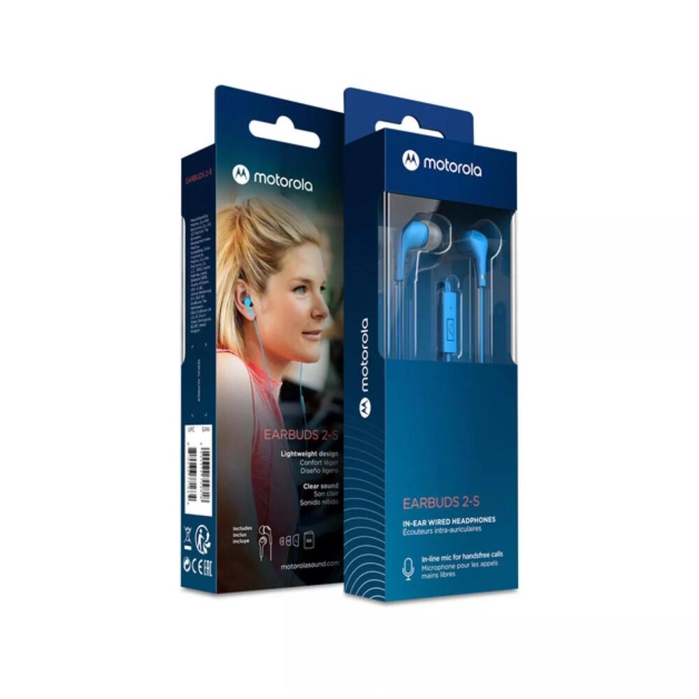 Audifono Manos Libres Jack 3.5 Azul Earbuds 2 image number 0.0