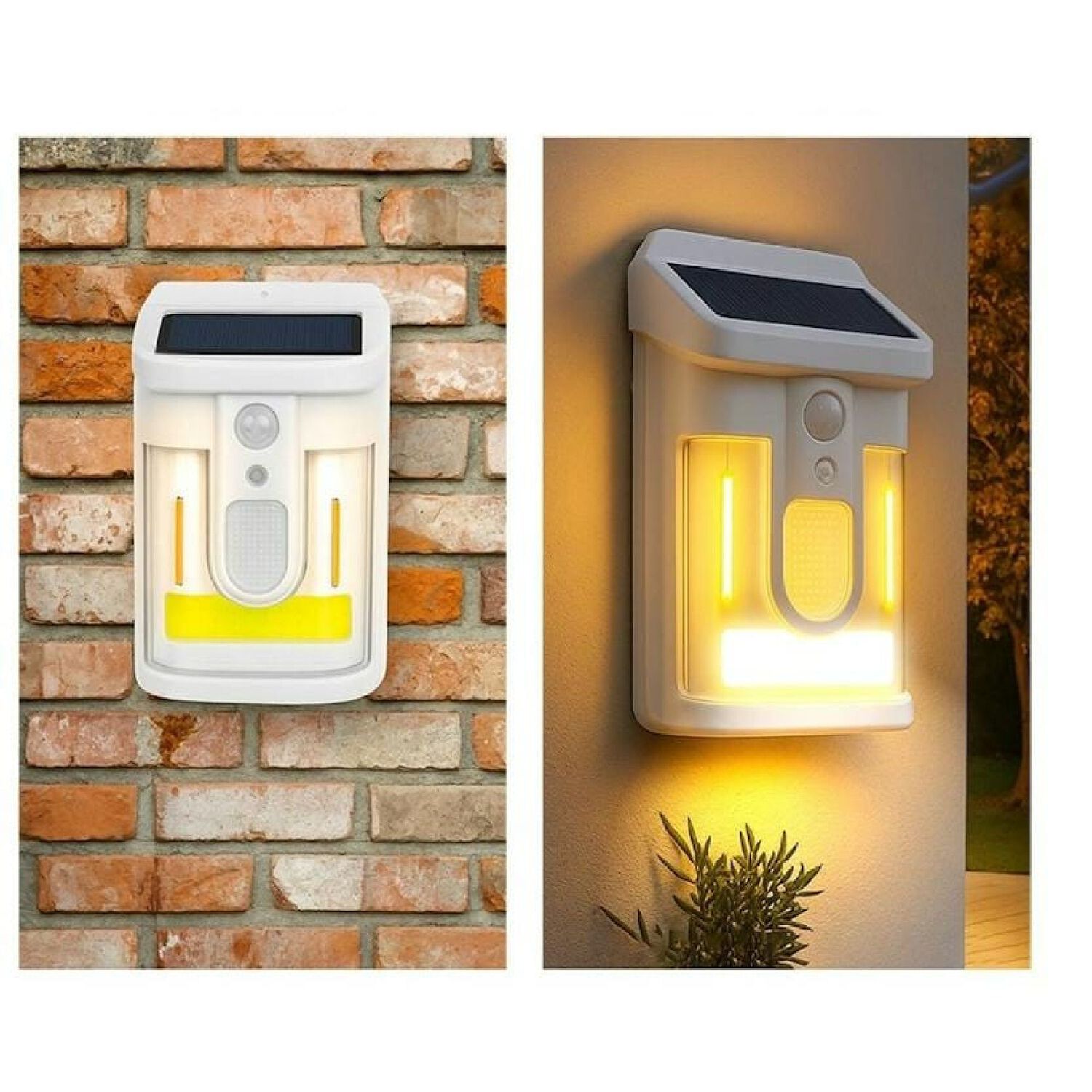 L&aacute;mpara Solar De Pared Con Sensor De Movimiento Aplique Exterior Inal&aacute;mbrico E Impermeable Para Jard&iacute;n, Patio Y Entrada image number 1.0