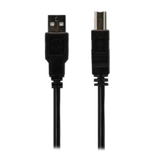 Cable De Impresora Usb Con Adaptador Otg Usb C 2mt Negro