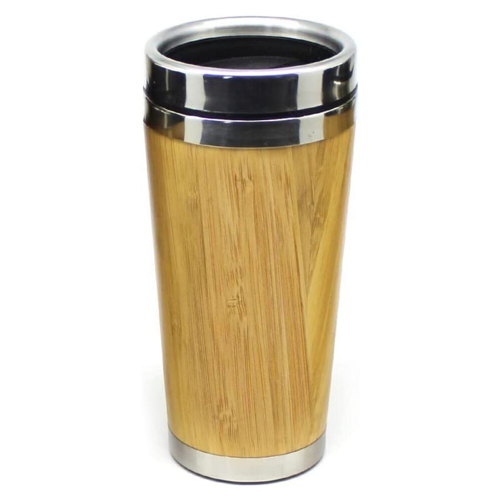 Mug Termo Bambú Acero Inoxidable 420 Ml image number 0.0