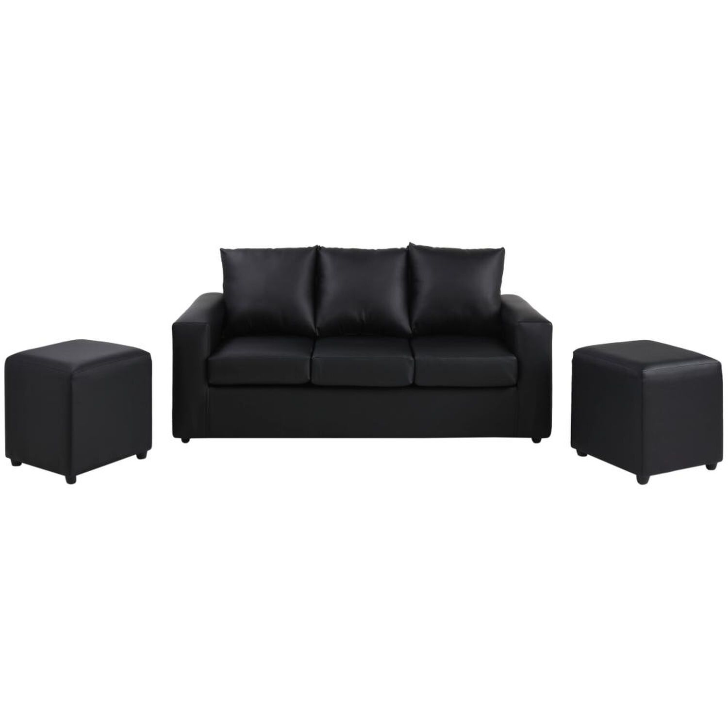 Juego De Living Bodevir Kendy / 3 Cuerpos + 2 Pouf image number 1.0