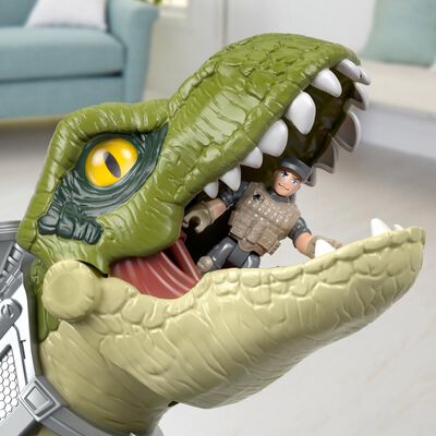 Figura De Acción Imaginext Dinosaurio T-rex Mega Mordida