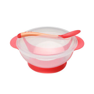 Tazón Con Cuchara Antideslizantes Bowl Silicona Ventosa Bebe