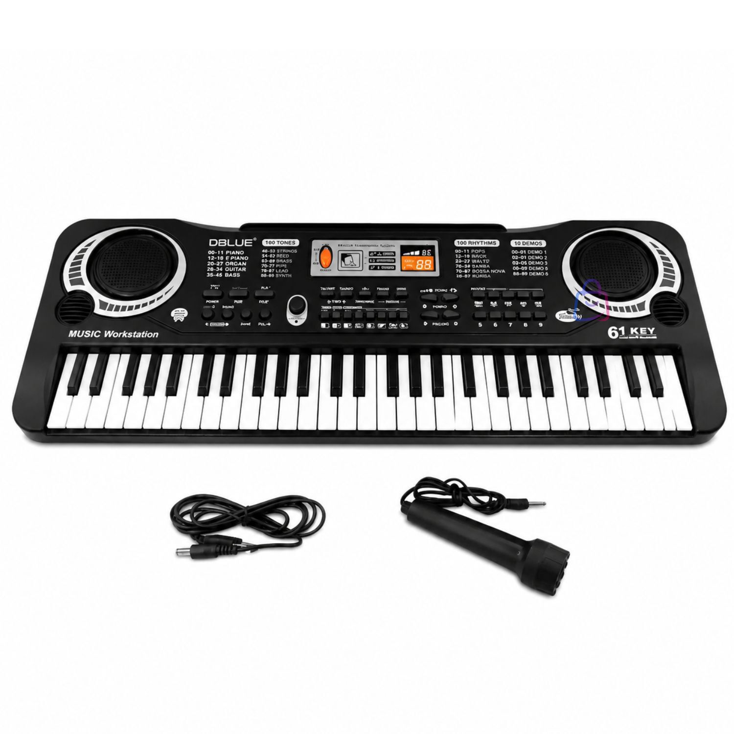 Teclado Musical Infantil 61 Teclas + Micr&oacute;fono Karaoke - Ps image number 3.0