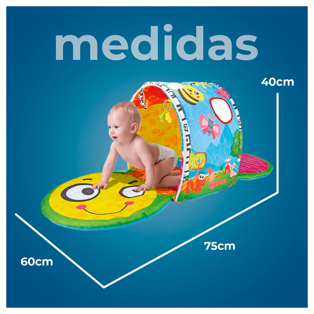Tunel Bebe Alfombra Para Gateo Y Juego image number 3.0