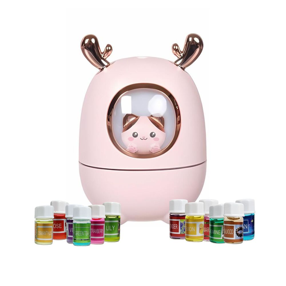 Pack Humidificador Nave Espacial Gato + 12 Esencias Aromaticas image number 0.0