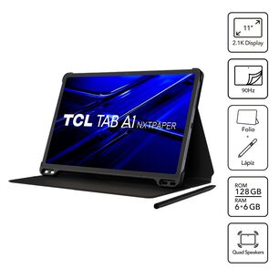 Tablet 11" TCL Tab A1 Nxtpaper / 6 GB RAM / 128 GB / Gris + L&aacute;piz T Pen + Funda