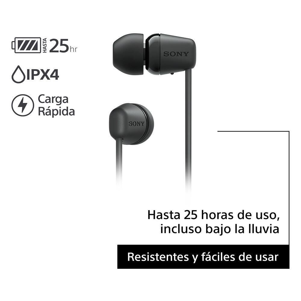 Audífonos Bluetooth Sony WI-C100/B image number 3.0