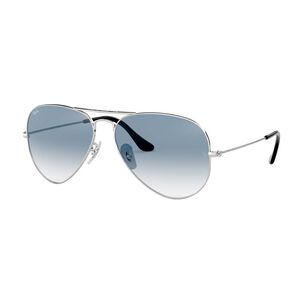 Lentes De Sol Aviator Silver Blue Ray-ban