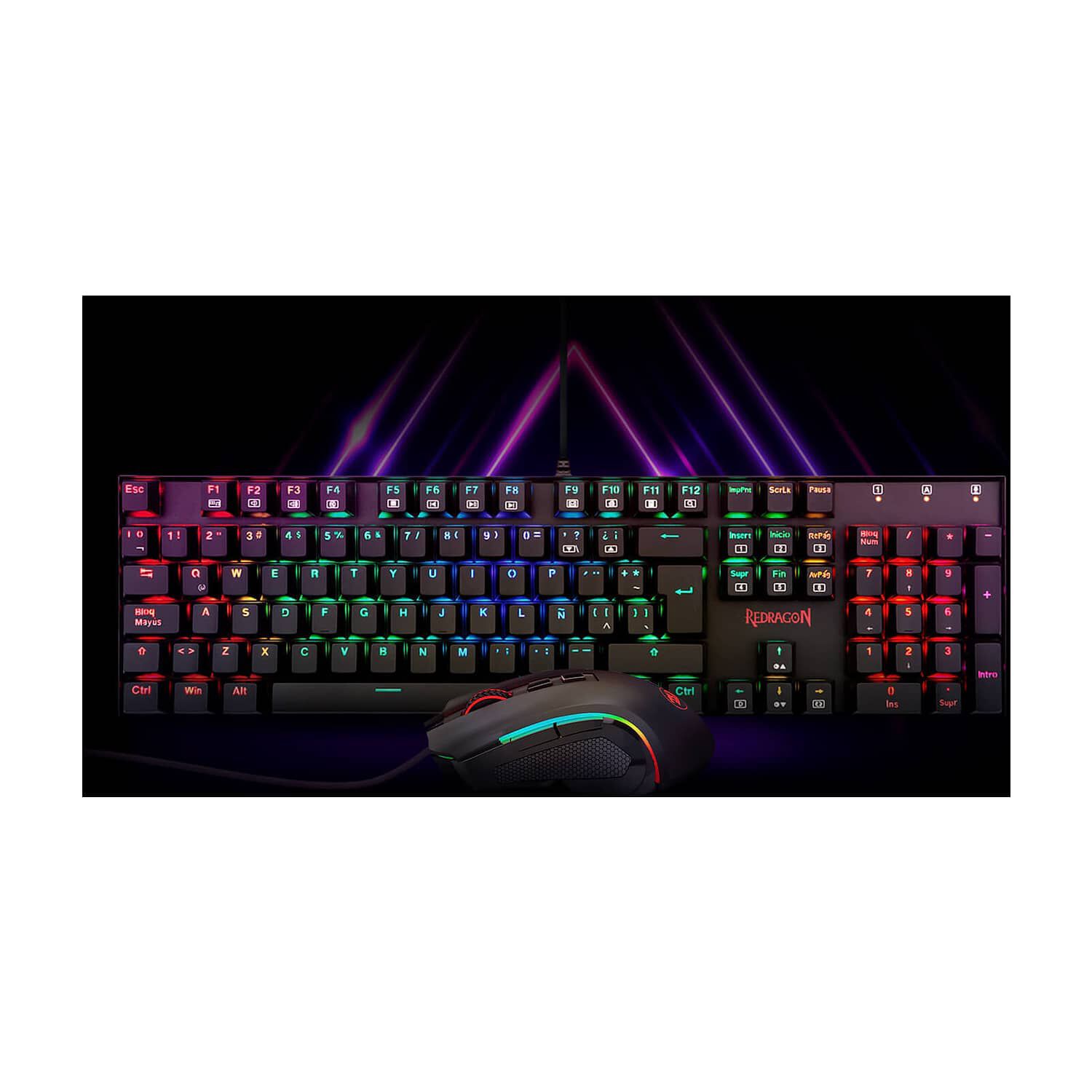 Kit Gamer Redragon Teclado Mec&aacute;nico Mitra + Mouse Griffin image number 7.0