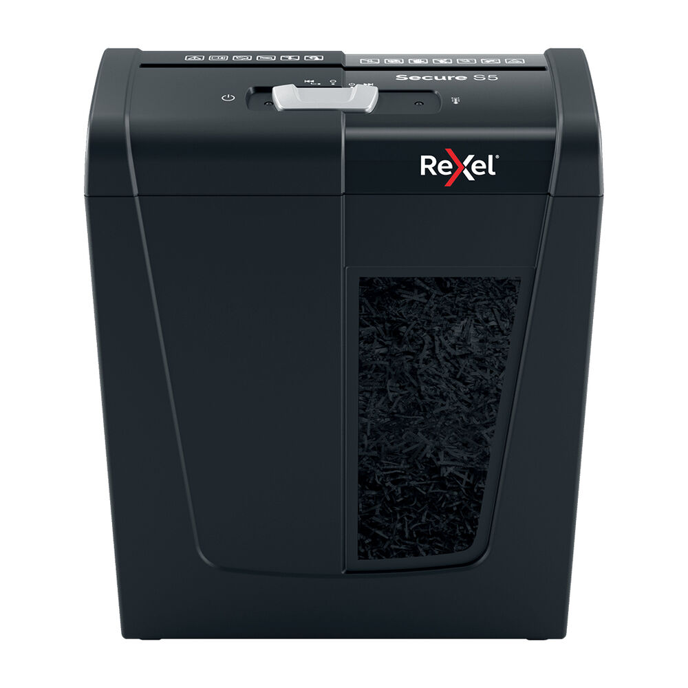 Trituradora Rexel Secure S5 Tira 6mm P2 5 Hojas 10l image number 0.0