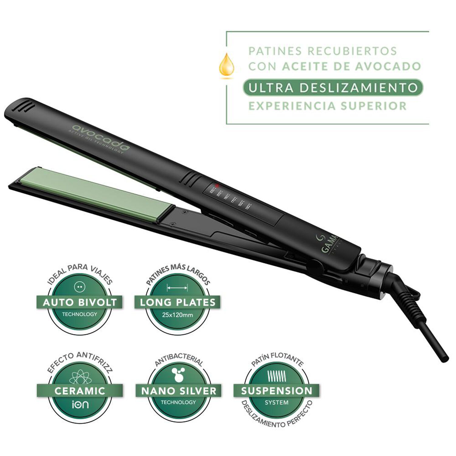 Alisador Gama Elegance Avocado Std image number 4.0