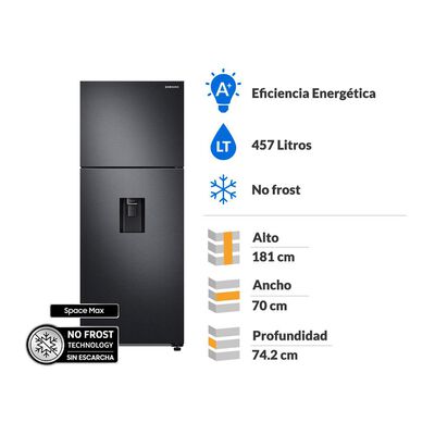 Refrigerador Top Freezer No Frost Convencional Samsung Rt48a6640b1/zs / 457 Litros / A+