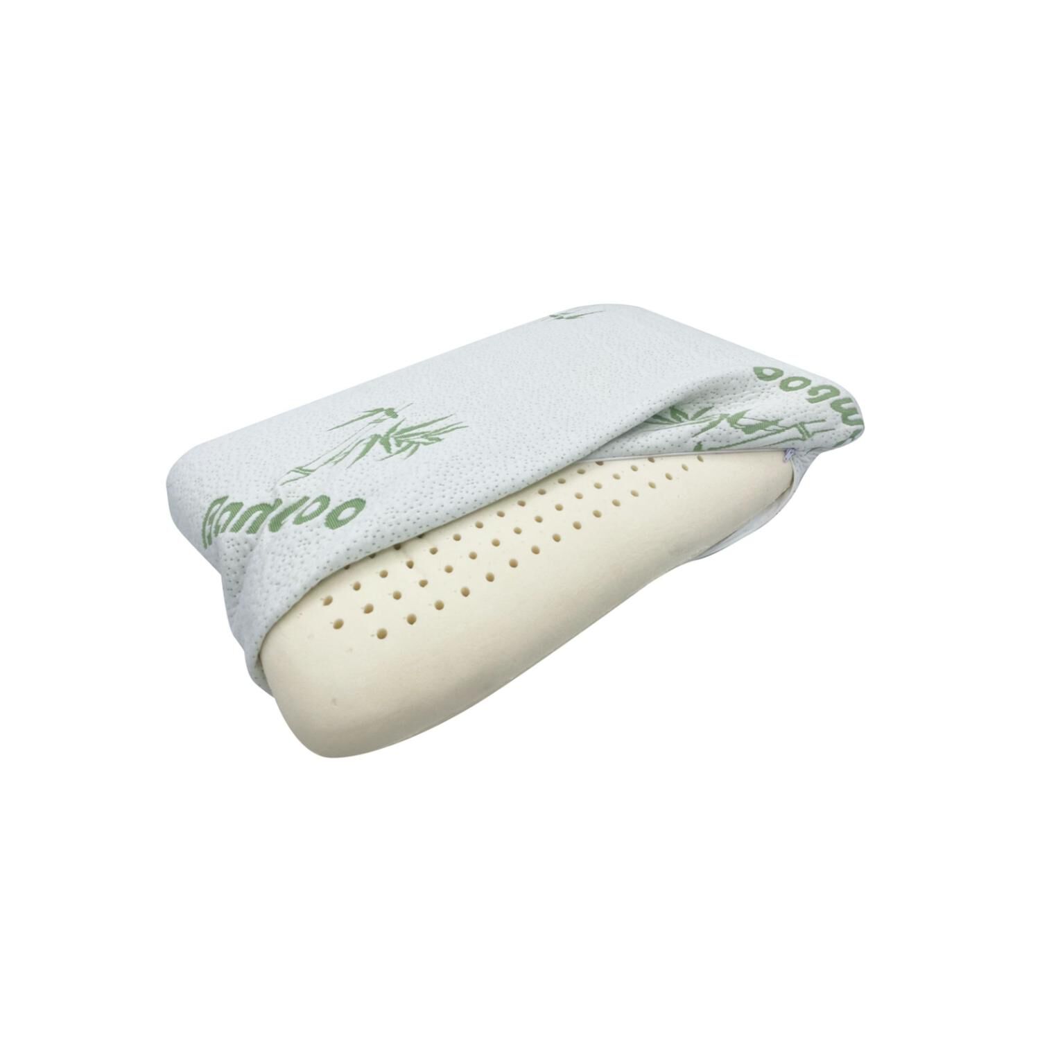 Almohada L&aacute;tex Orificios Bamboo 60x40x12 image number 1.0