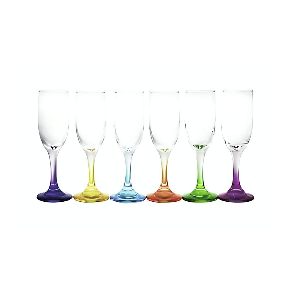 Display 6 Copas Champagne 176cc Flute Versalles Pie Color image number 0.0