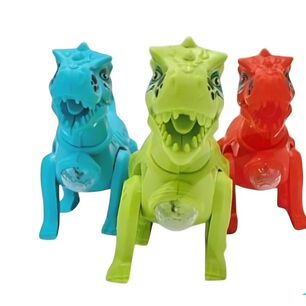 Pak De 3 Dino Caminante Luz Sonido Eco Bolsa