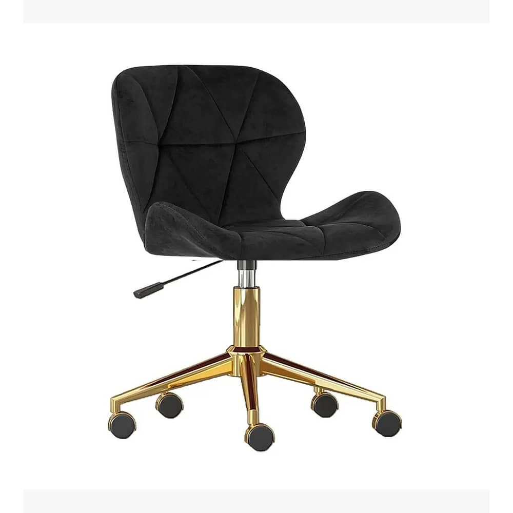 Pack De Sillas Mariposa Para Manicurista Velvet Negro image number 2.0