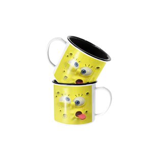 Taza Enlozada Lechera Bob Esponja Personaje Animado