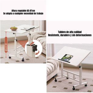 Escritorio Plegable Hatch 80x40cm Con Barrera Antideslizante