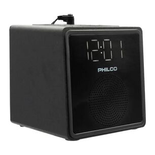 Radio Fm Reloj Led Bluetooth Alarma Negro Par3206bt