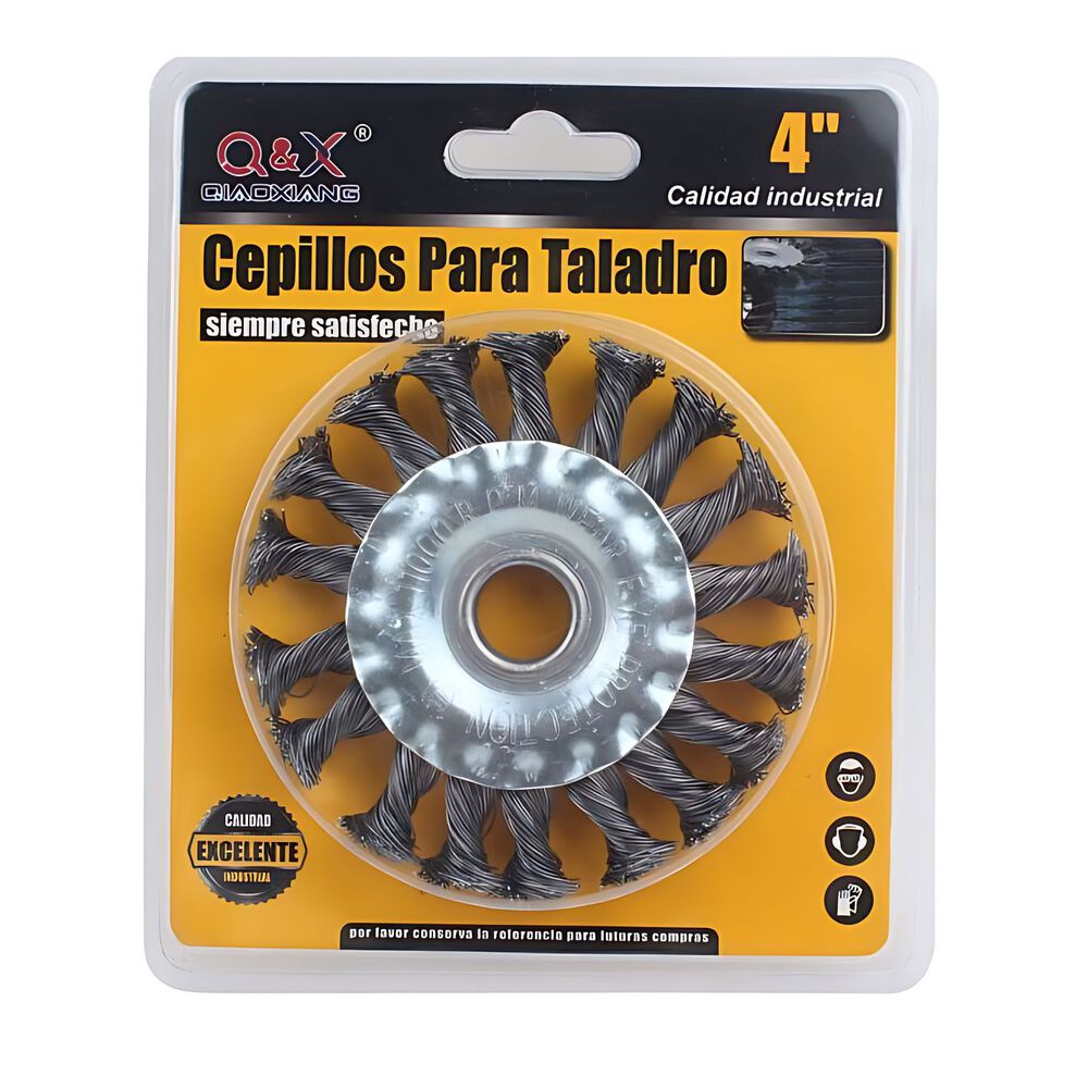 Cepillo Circular De Acero 4" Disco Para Esmeril Amoladora image number 2.0