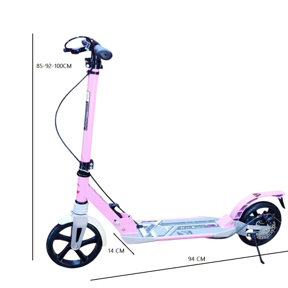 Scooter Monopatín Niños Adultos Rosado image number 1.0