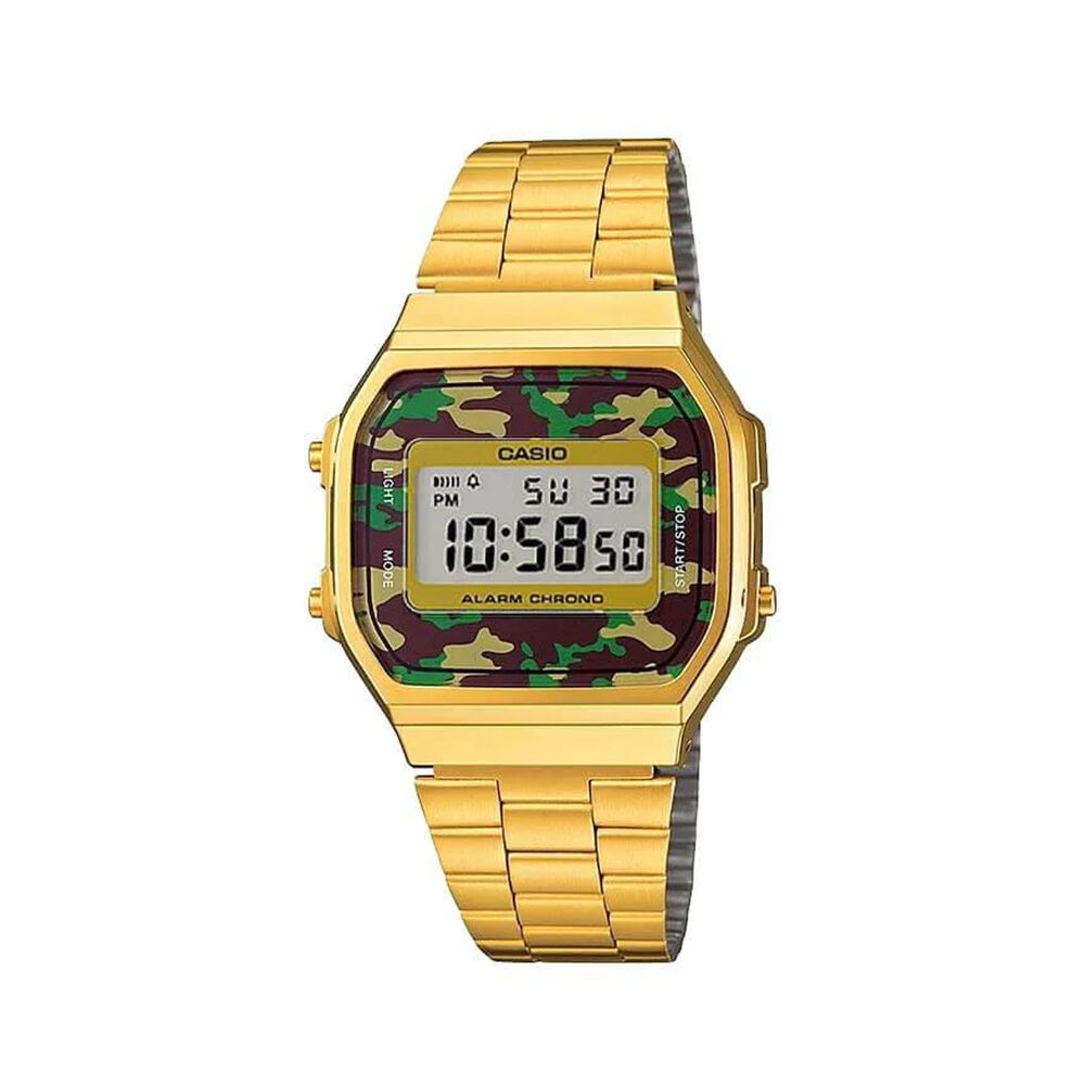 Reloj Casio Digital Unisex A-168wegc-3 image number 0.0