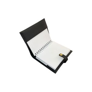 Cuaderno De Cuero Peque&ntilde;o Negro