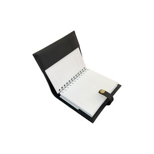 Cuaderno De Cuero Peque&ntilde;o Negro