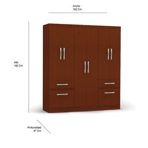 Clóset Yardas B544 / 6 Puertas / 2 Cajones