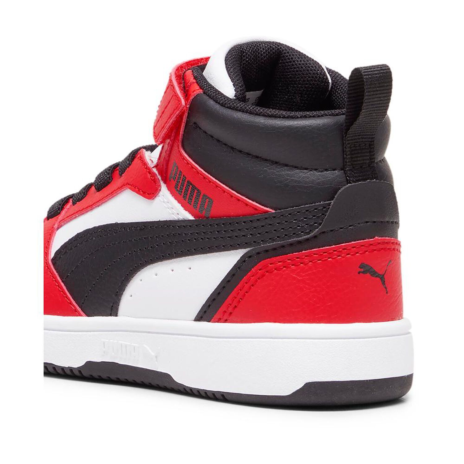 Zapatilla Urbana Ni&ntilde;o Puma Rebound V6 Mid Ac+ Ps Rojo/blanco image number 4.0