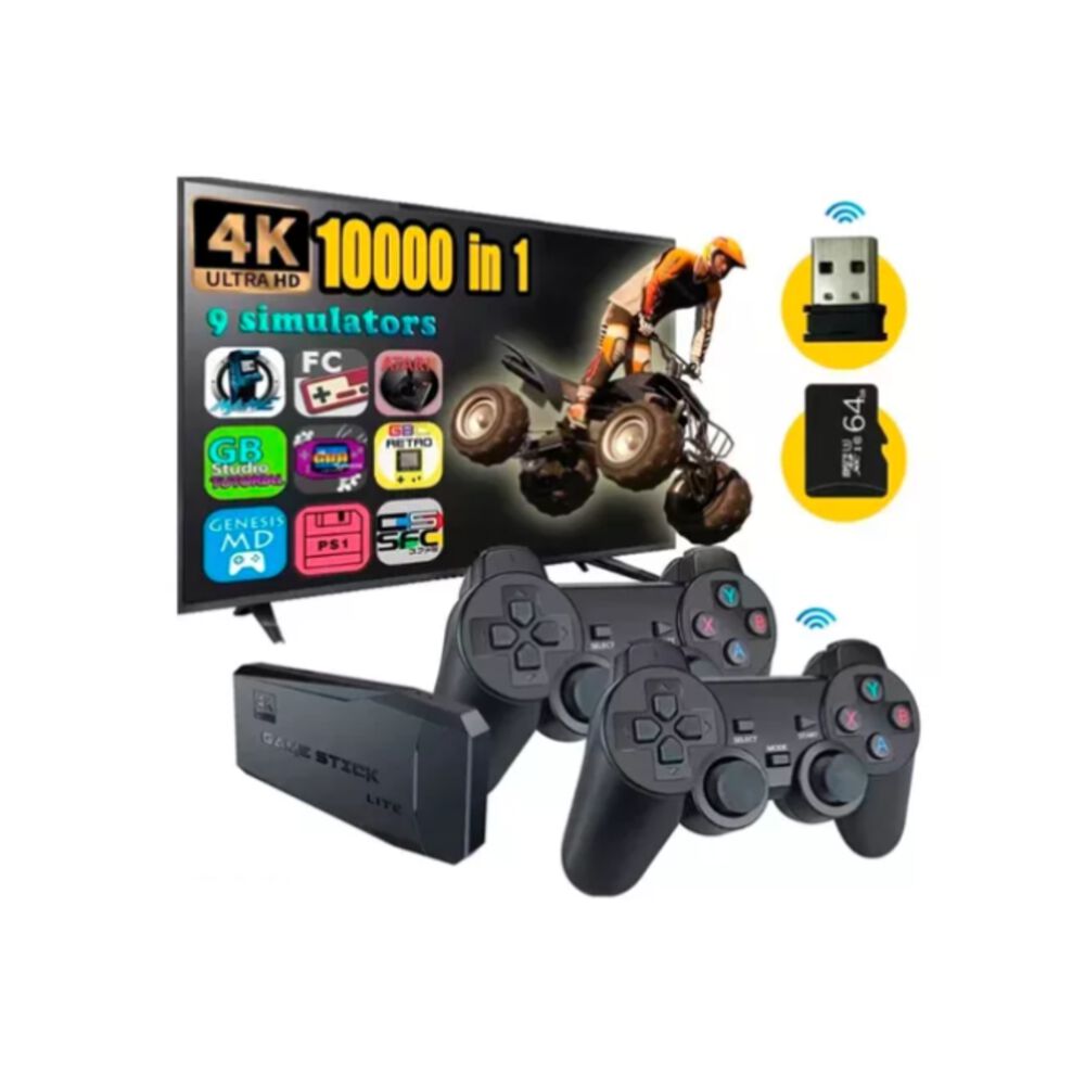 Accesorios Juegos Retro Inal&aacute;mbrico 4k Hdmi 10000+ 64gb image number 7.0