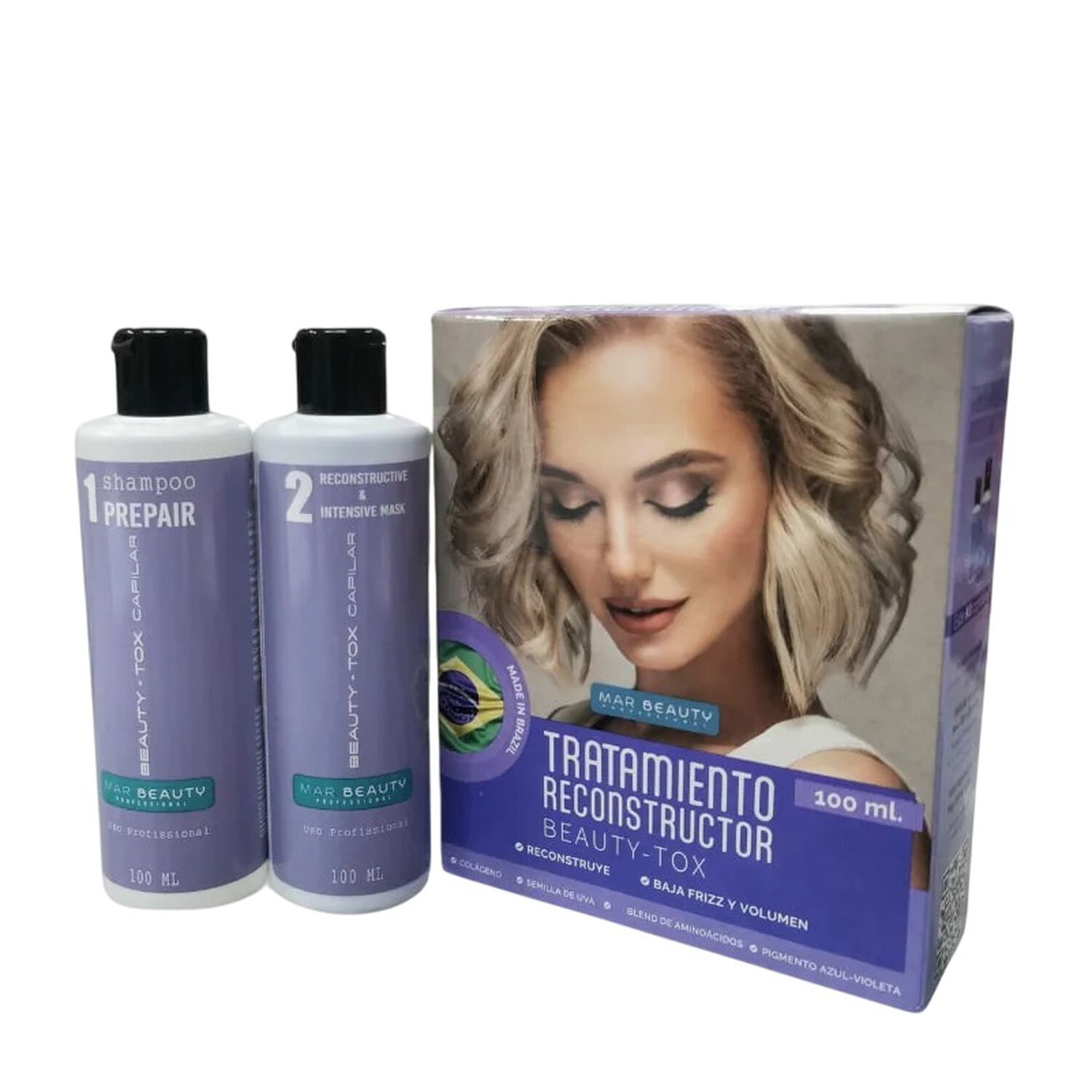 Kit Tratamiento Reconstructor Beauty-tox 100ml C/u 2 Pasos Marbeauty image number 0.0