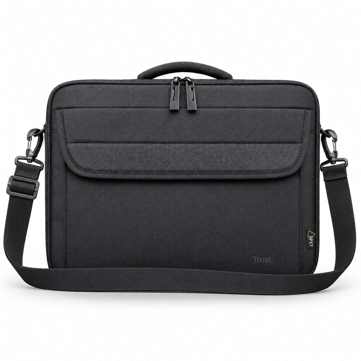 Bolso Notebook Trust Atlanta 16" Con Correa Reinforced Black image number 4.0