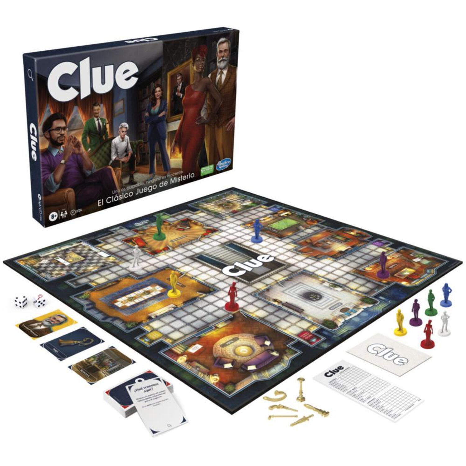 Juego De Mesa Hasbro Gaming Clue Cl&aacute;sico Renovado image number 2.0