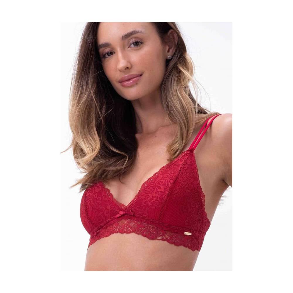 Bralette Sin Copas Ni Aros Rojo 2rios image number 0.0