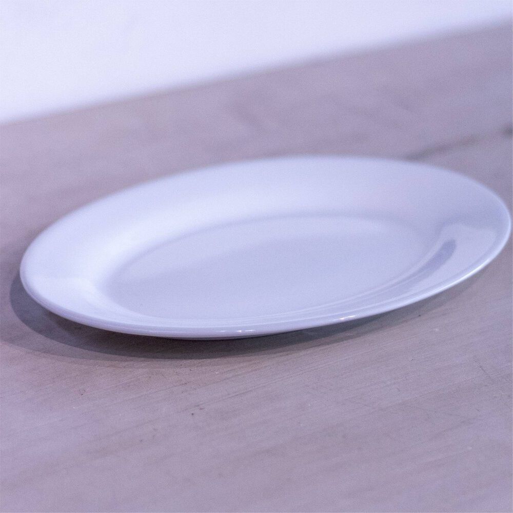 Set De 6 Plato Ovalado Porcelana 25 Cm Linea Tower image number 2.0