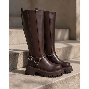 Bota Mujer Caf&eacute; Renata Police
