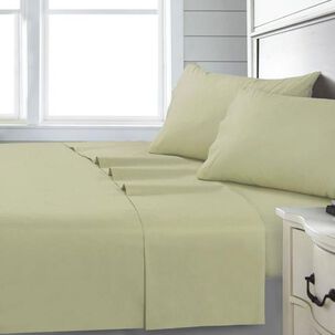 Sabana Andes 144 Hilos Lisa Verde 1.5 Plaza