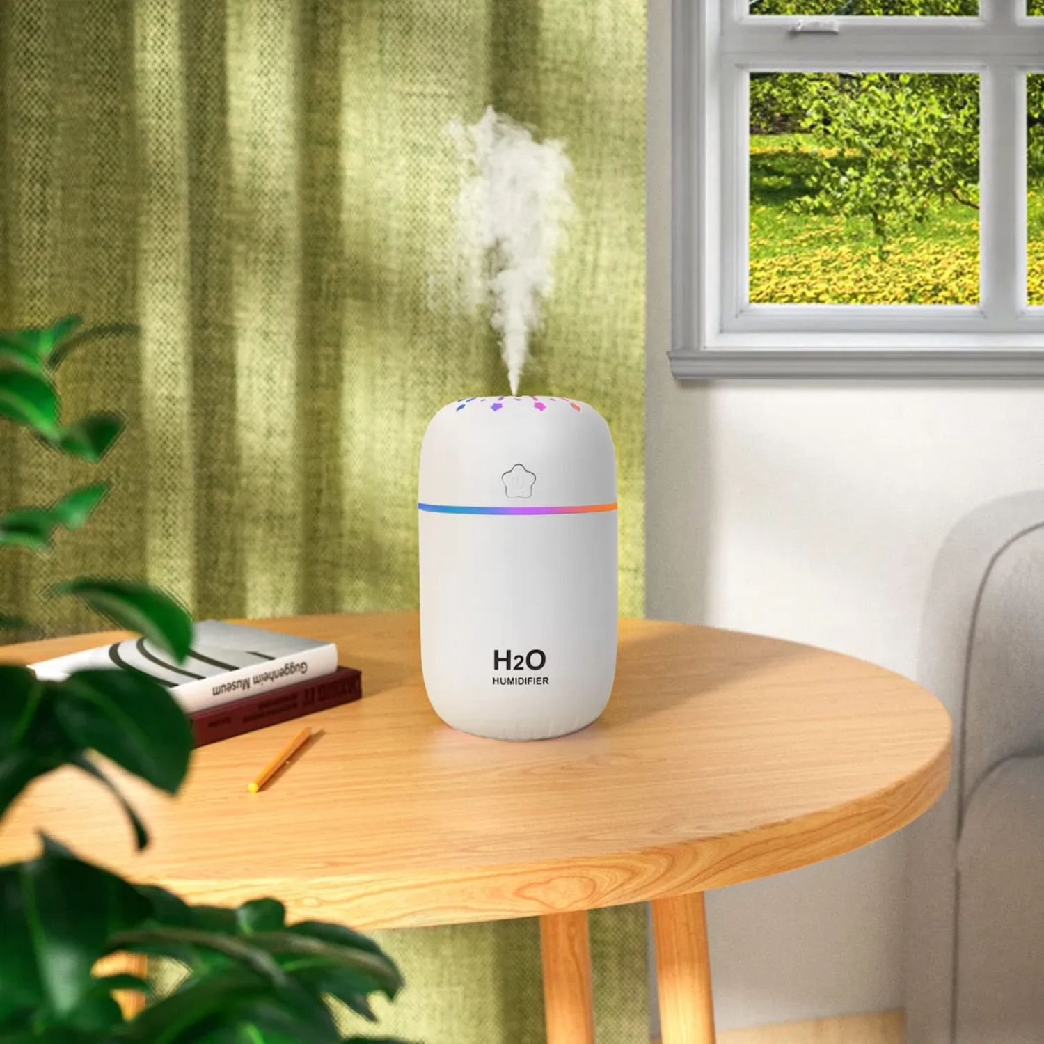 Difusor Humidificador De Aire H2o Para Autom&oacute;vil Blanco image number 3.0