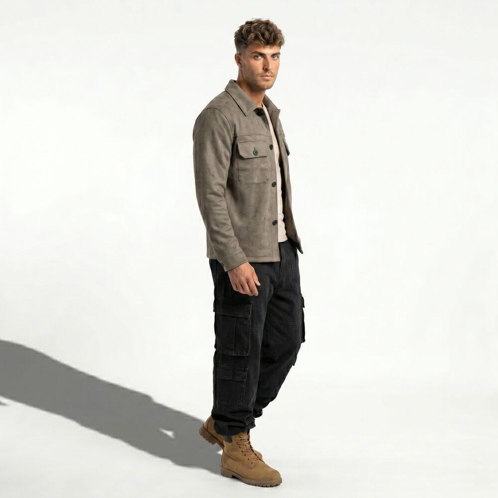 Chaqueta Sobrecamisa Gamuza Soft Hombre Fabrizio image number 1.0