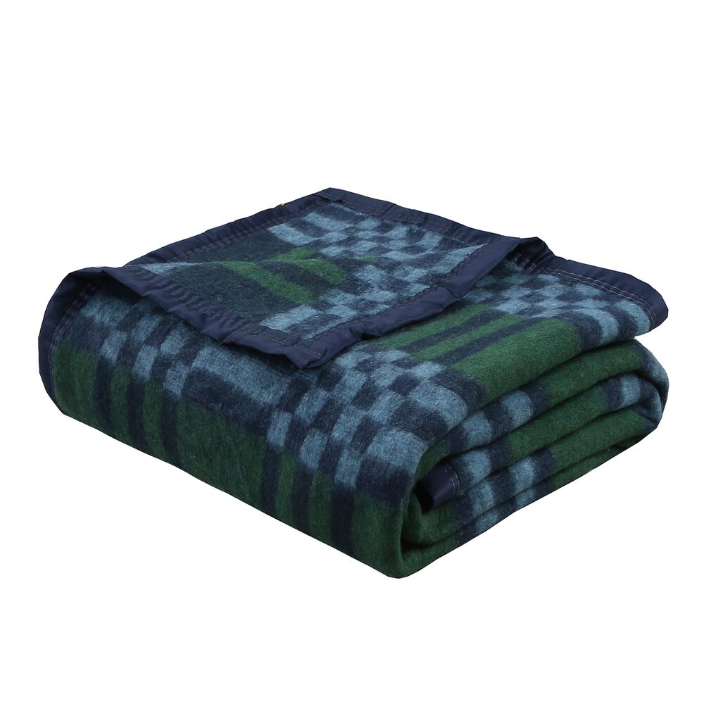 Frazada Andes Classic Escoces Azul 1.5 Plazas image number 1.0