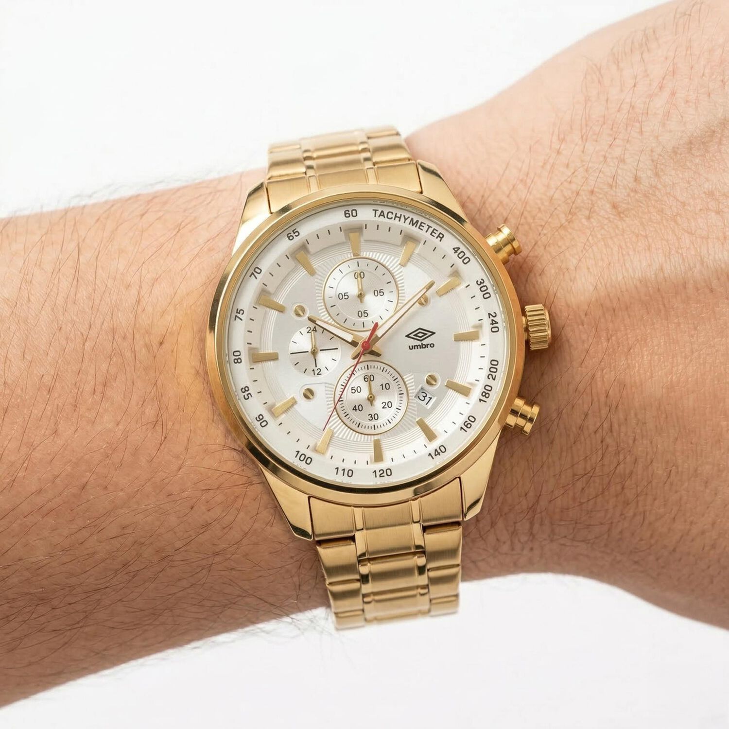 Reloj An&aacute;logo Hombre Umbro Plus Dorado Umbp-1500-176 image number 3.0